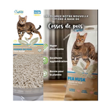 Demavic Pea Husk Clumping Cat Litter - 15 kg