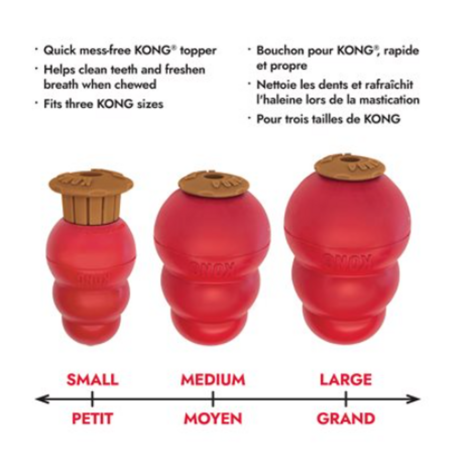 Kong Corkz - Sans dégâts - À placer sur le jouet - 8 oz