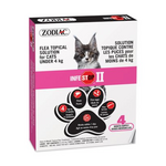 Zodiac Infestop II for Cats - 4 kg  and Under - 4 Tubes