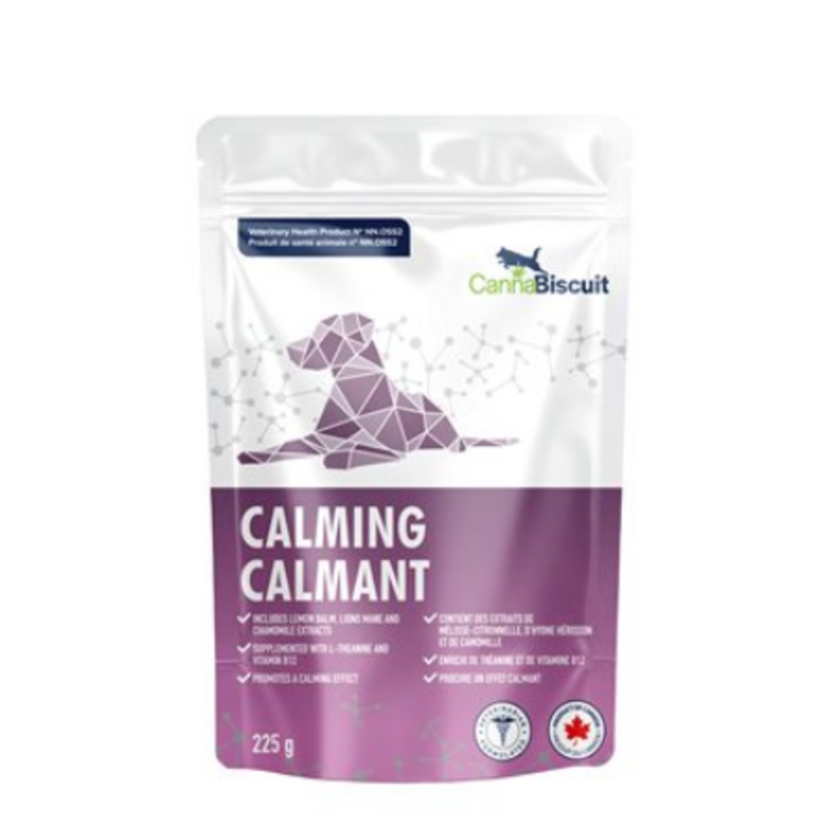 CannaBiscuit Hemp-Based - Veterinary Health Product - Calming - 225 g