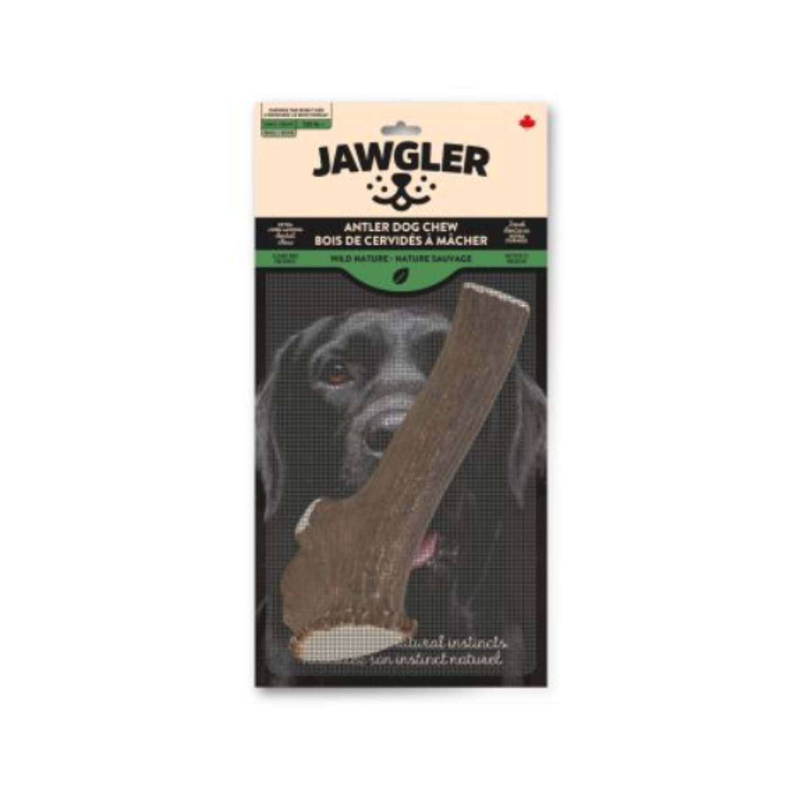 Jawgler Chewable Deer Antlers - Whole - Wild Nature - Giant