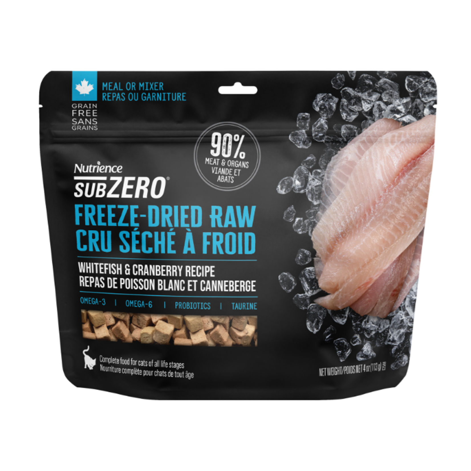 Nutrience SubZero - Freeze-Dried Raw - Whitefish & Cranberry Recipe - 113 g