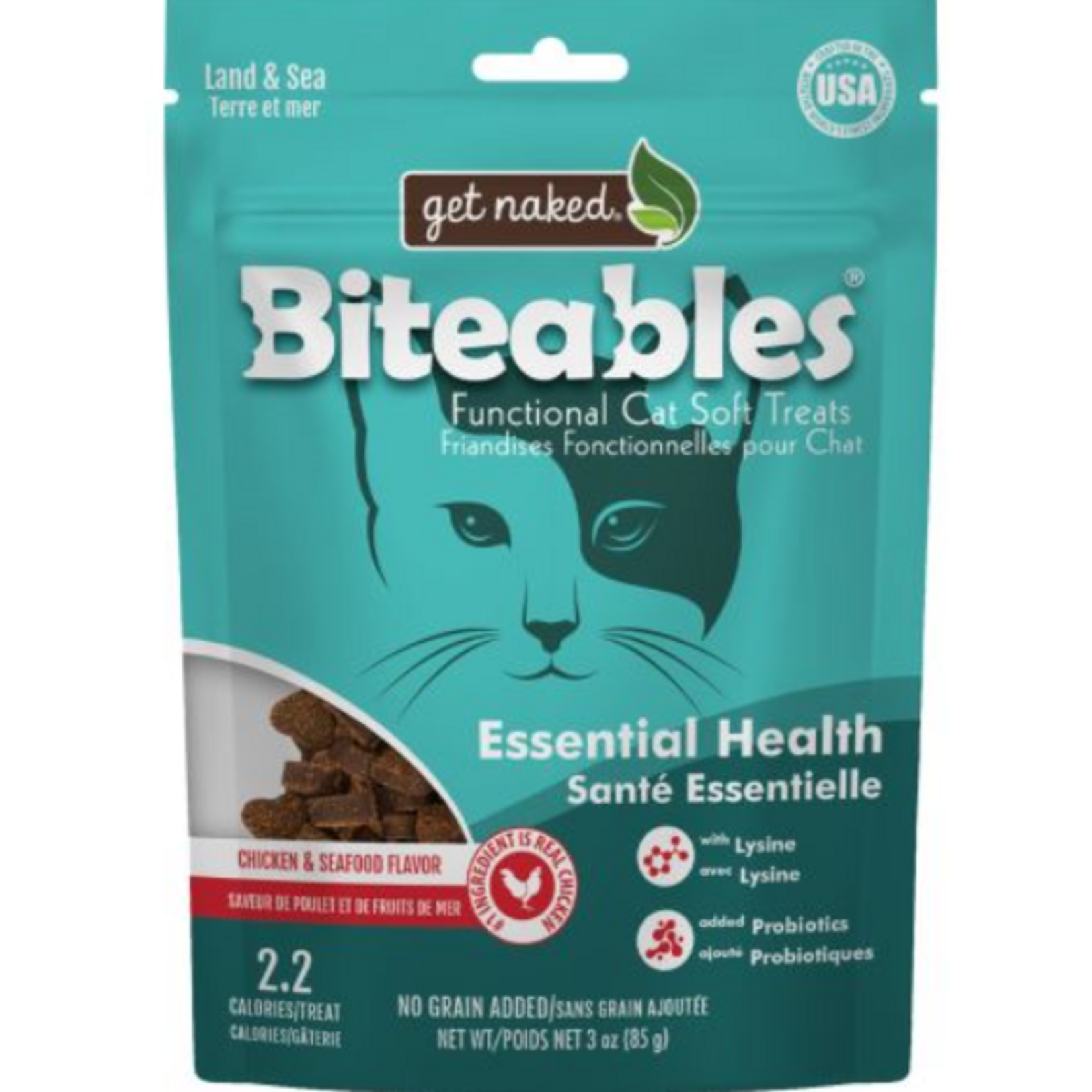 Get Naked Gâteries moelleuses - Saveur poulet et fruits de mer - 85 g