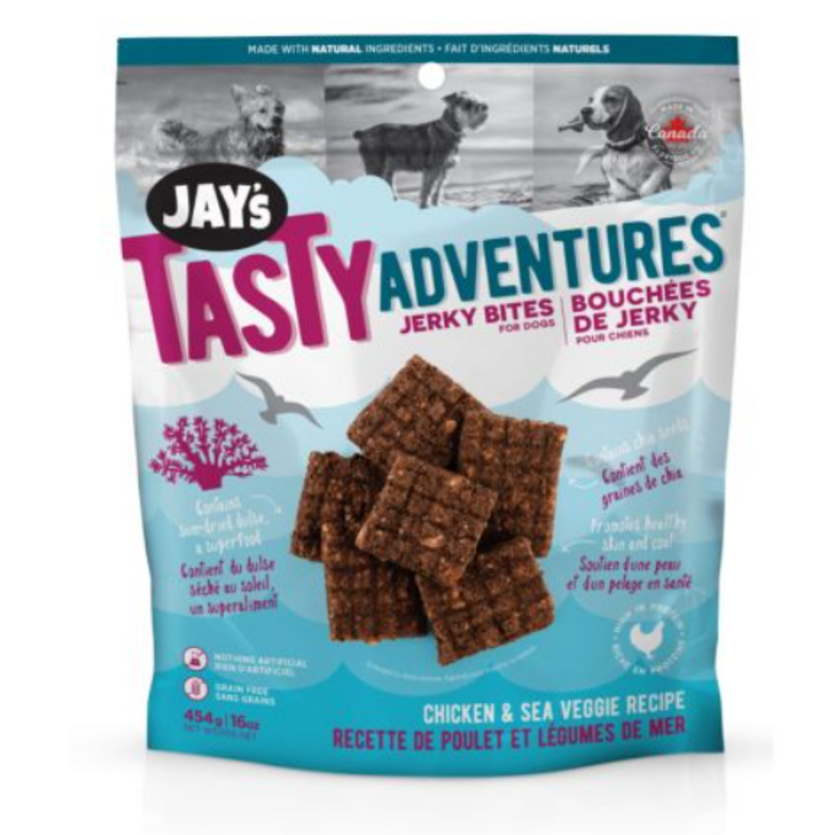 Bouchées de Jerky - Poulet & Légumes de mer - 454 g