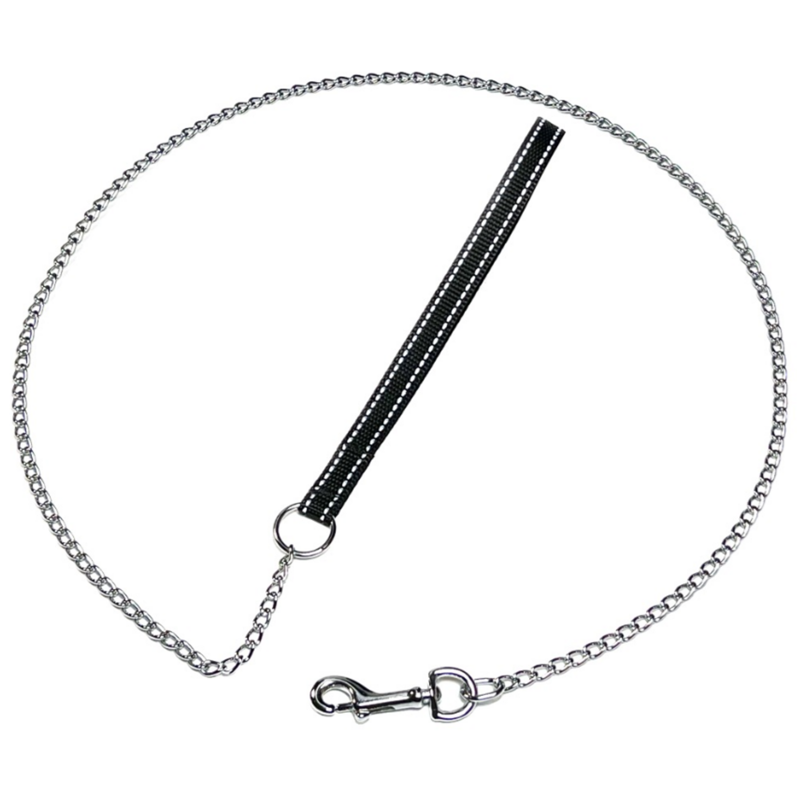 Hunter Brand Laisse en chaîne Fine - Poignée en nylon - 48 po