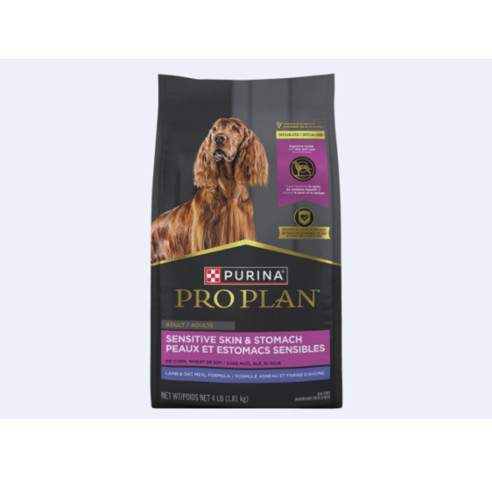 Purina Adultes - Peau et estomac sensibles - Formule à l'agneau et à l'avoine - 30 lbs
