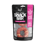 Dogit Snack Bar Rawhide - Duck - Wrapped Donuts - 2 pieces - 3 to 3.5 in dia.