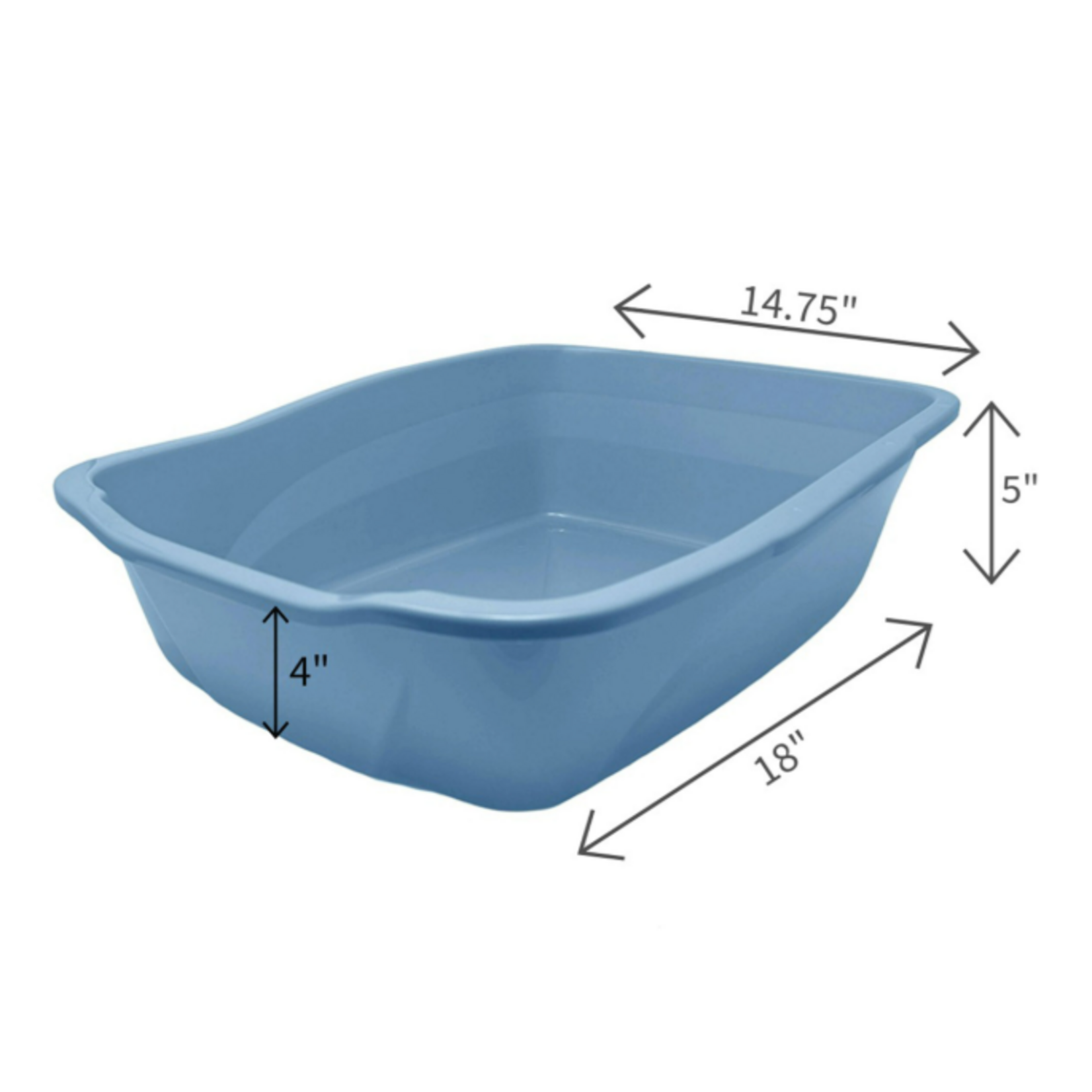 Van Ness Cat Litter Pan - 5 x 14.88 x 18.38 in - Large