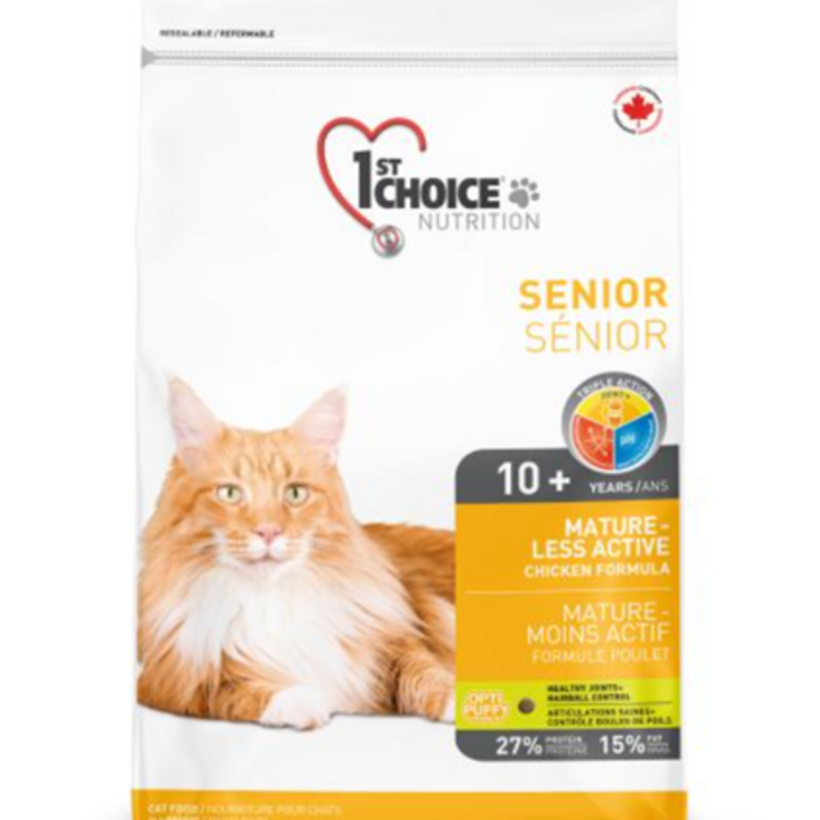 1st Choice Cat Food, Mature & Less Active - Chicken - 12 lbs