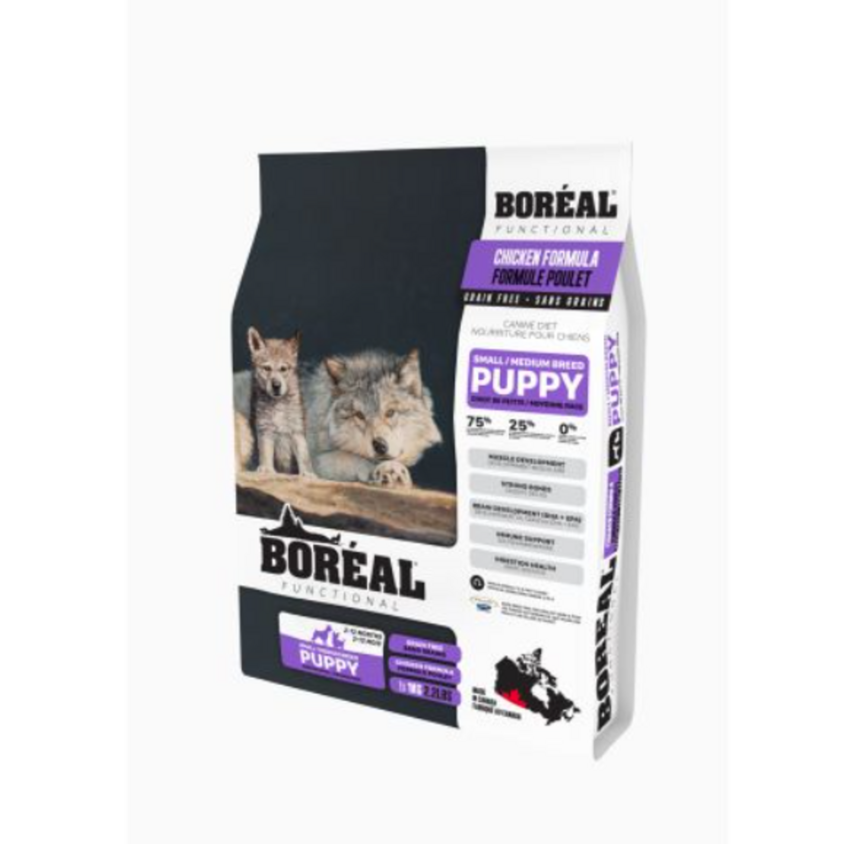 Boréal Fonctionnel - Poulet - Pour chiots - Petites & moyennes races - Sans G - 2.2 lbs