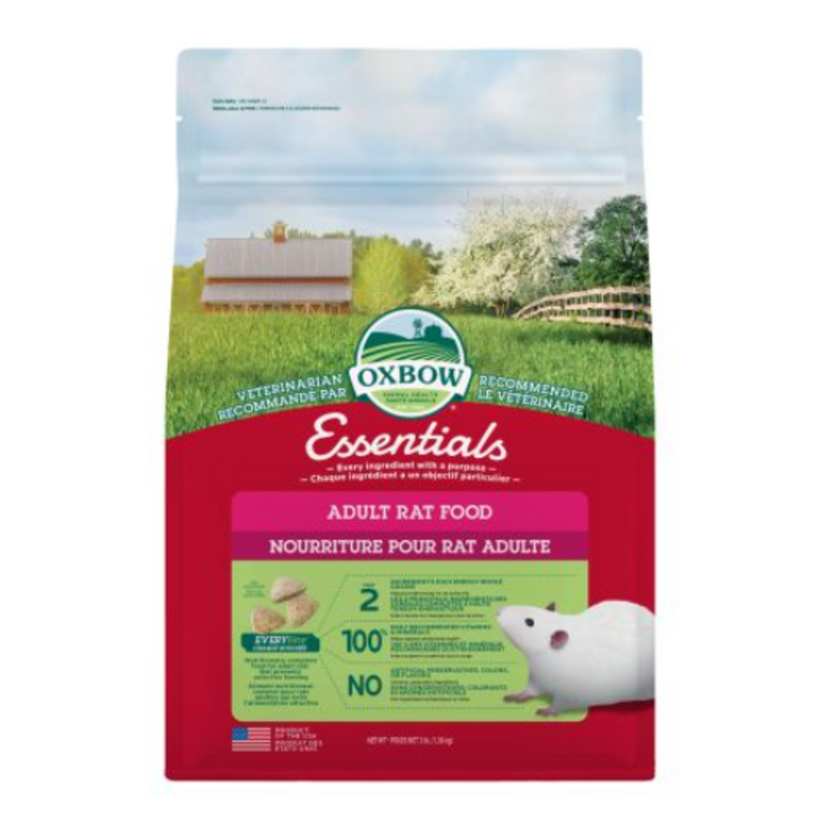 Oxbow Nourriture pour Rat - Adulte - 3 lbs