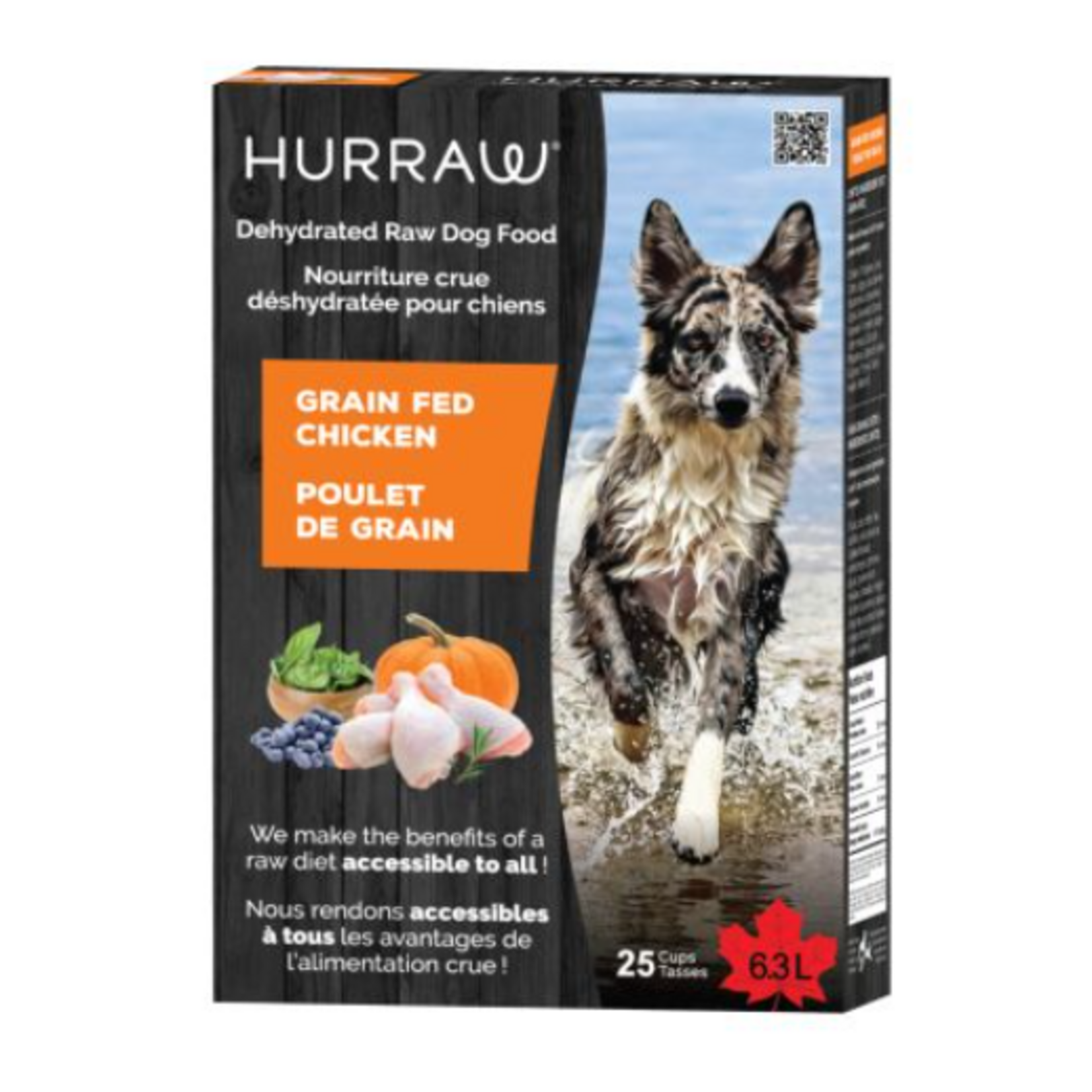 HURRAW Raw Dehydrated – Chicken – 25 Metric Cups