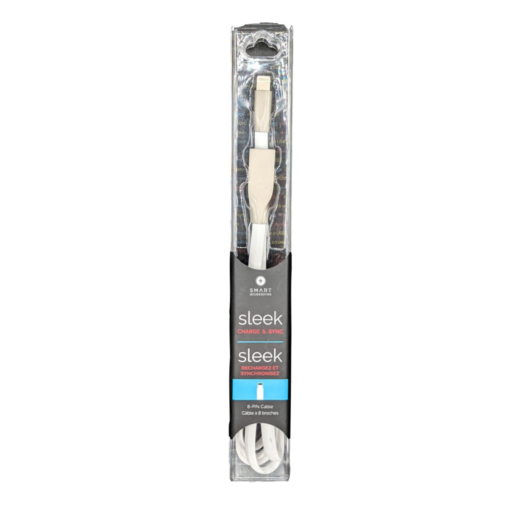 Sleek 8-Pin Metal Tip Cable