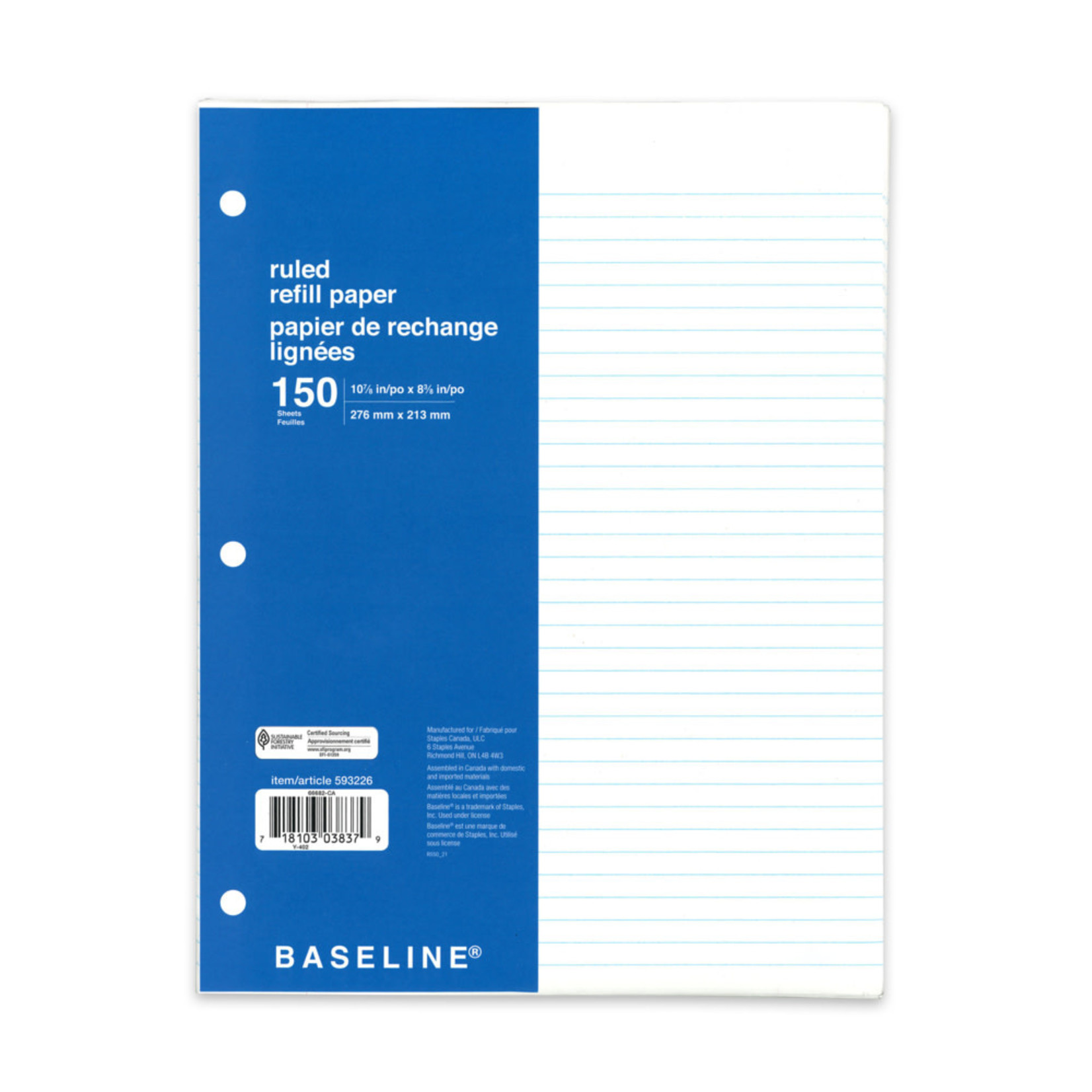 Ruled Refill Paper - 150 pgs.