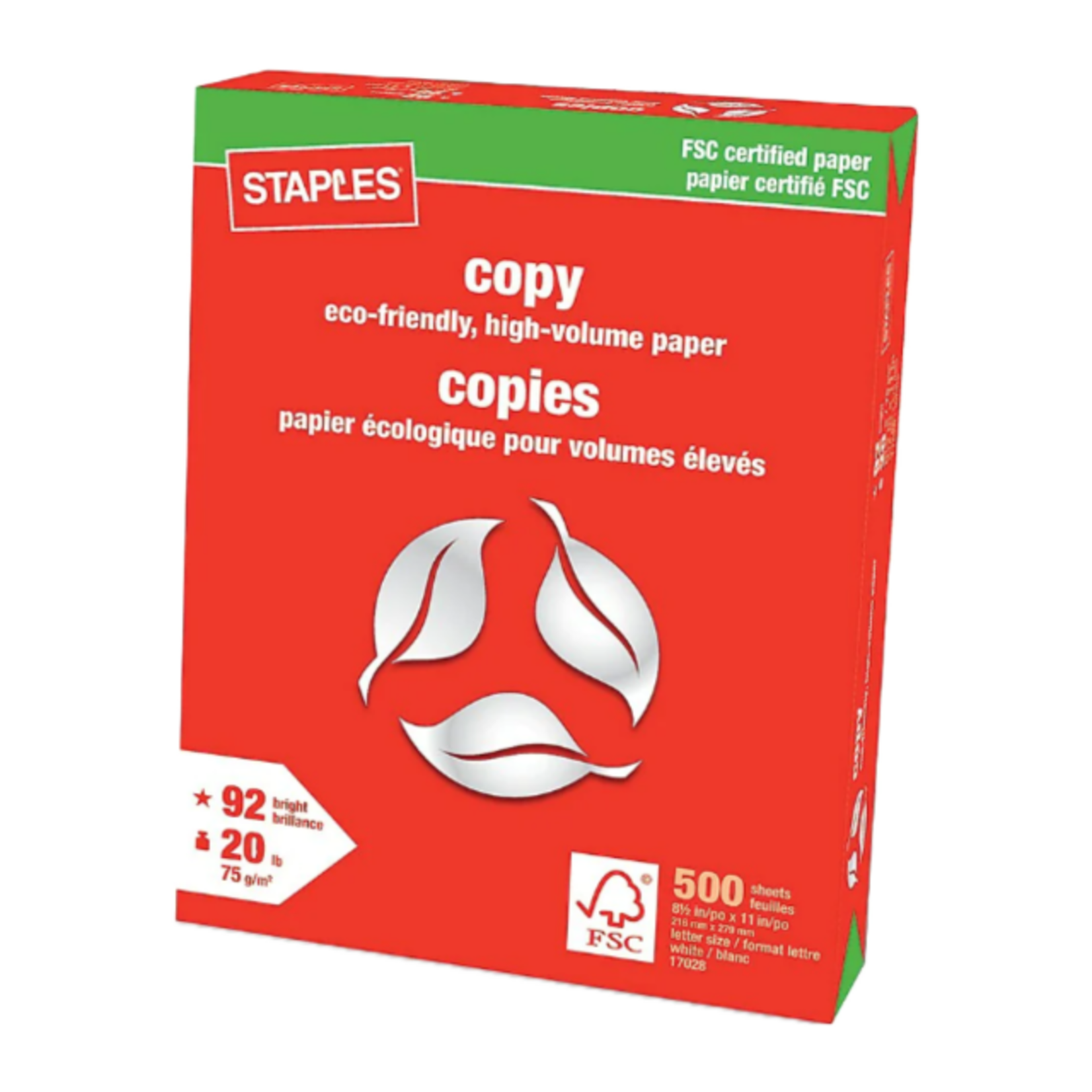 Staples FSC Certified Copy Paper - 500 Sheets