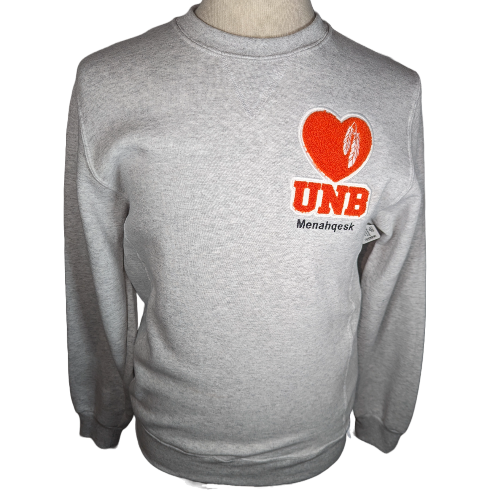 UNB Menahqesk Heart Crewneck Sweater