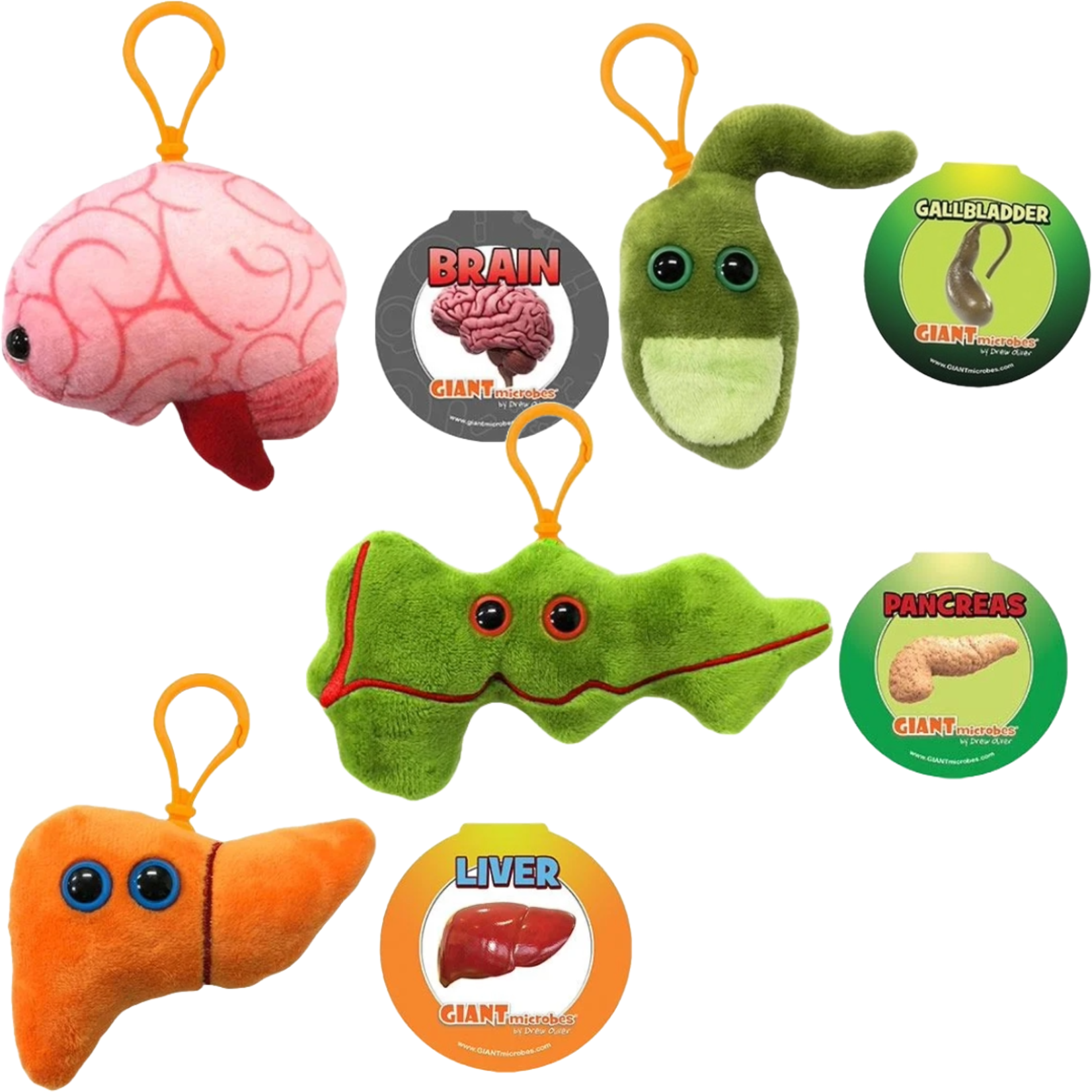 Giant Microbes Keychains