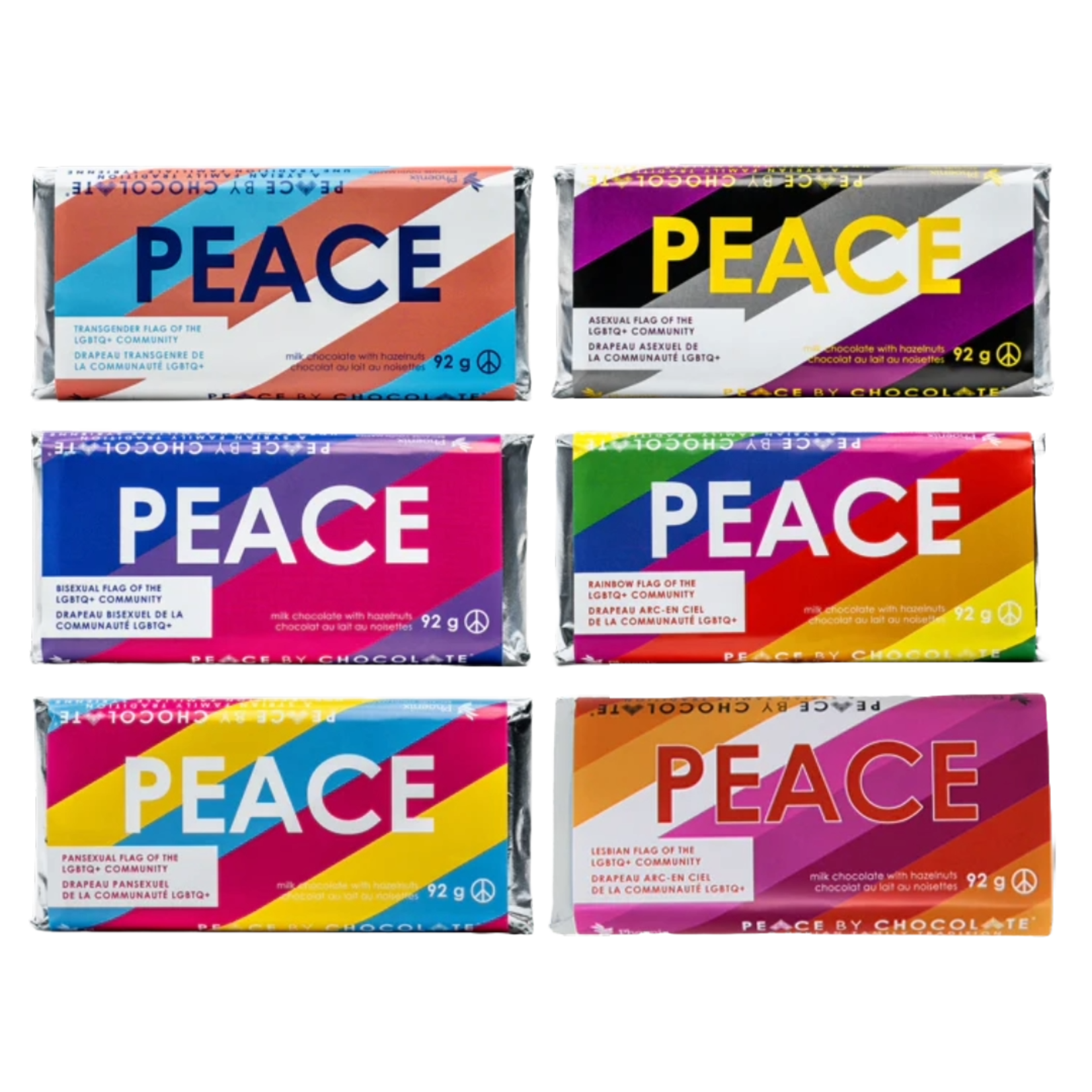Peace By Chocolate Pride Bar 92g