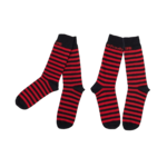 Proudly UNB Proudly UNB Black/Red Striped Socks