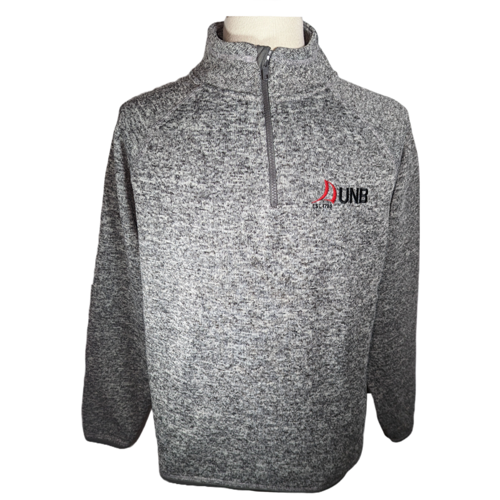 Quarter-Zip Sweater - UNB Logo *Extra Large Only*