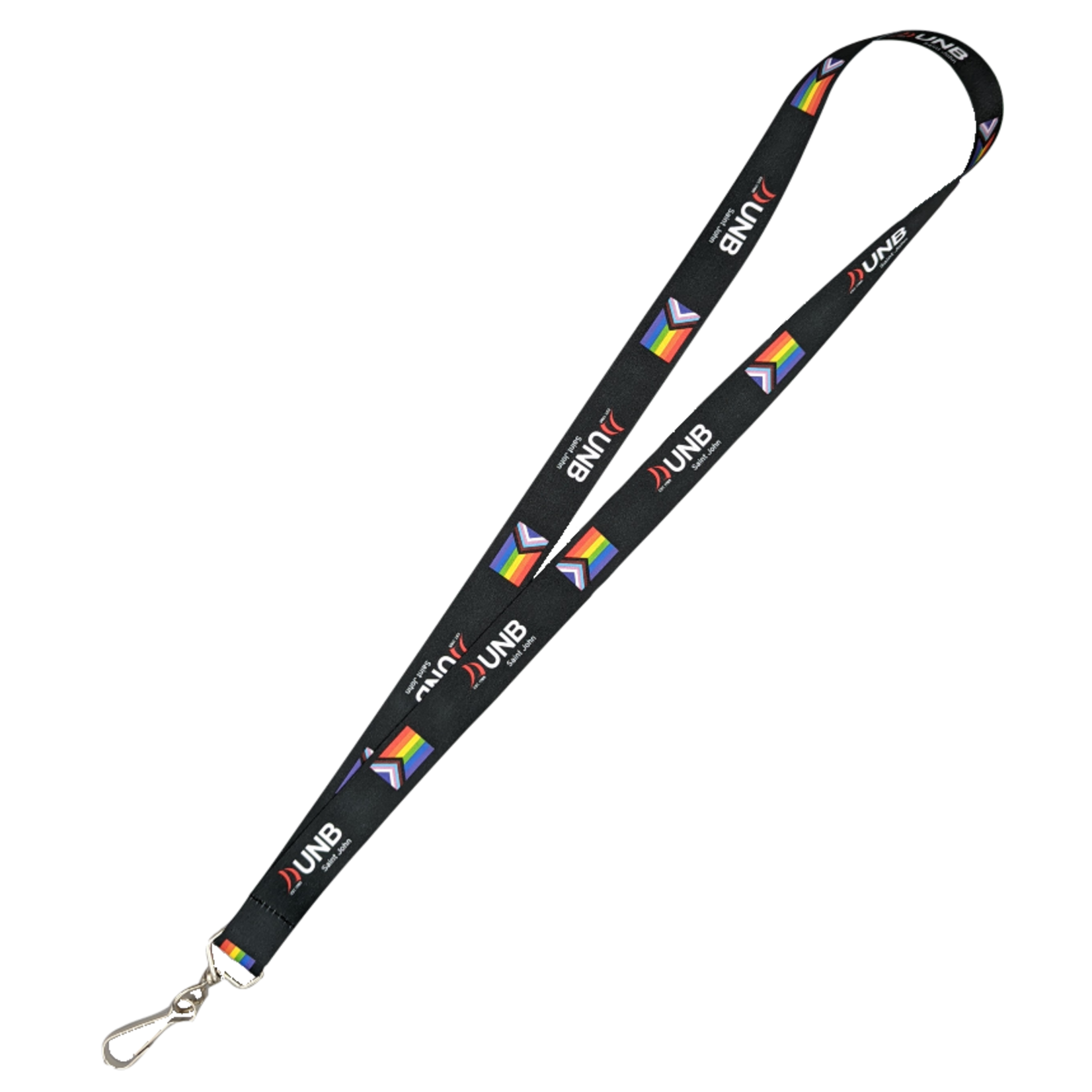 UNBSJ Pride Lanyard Black