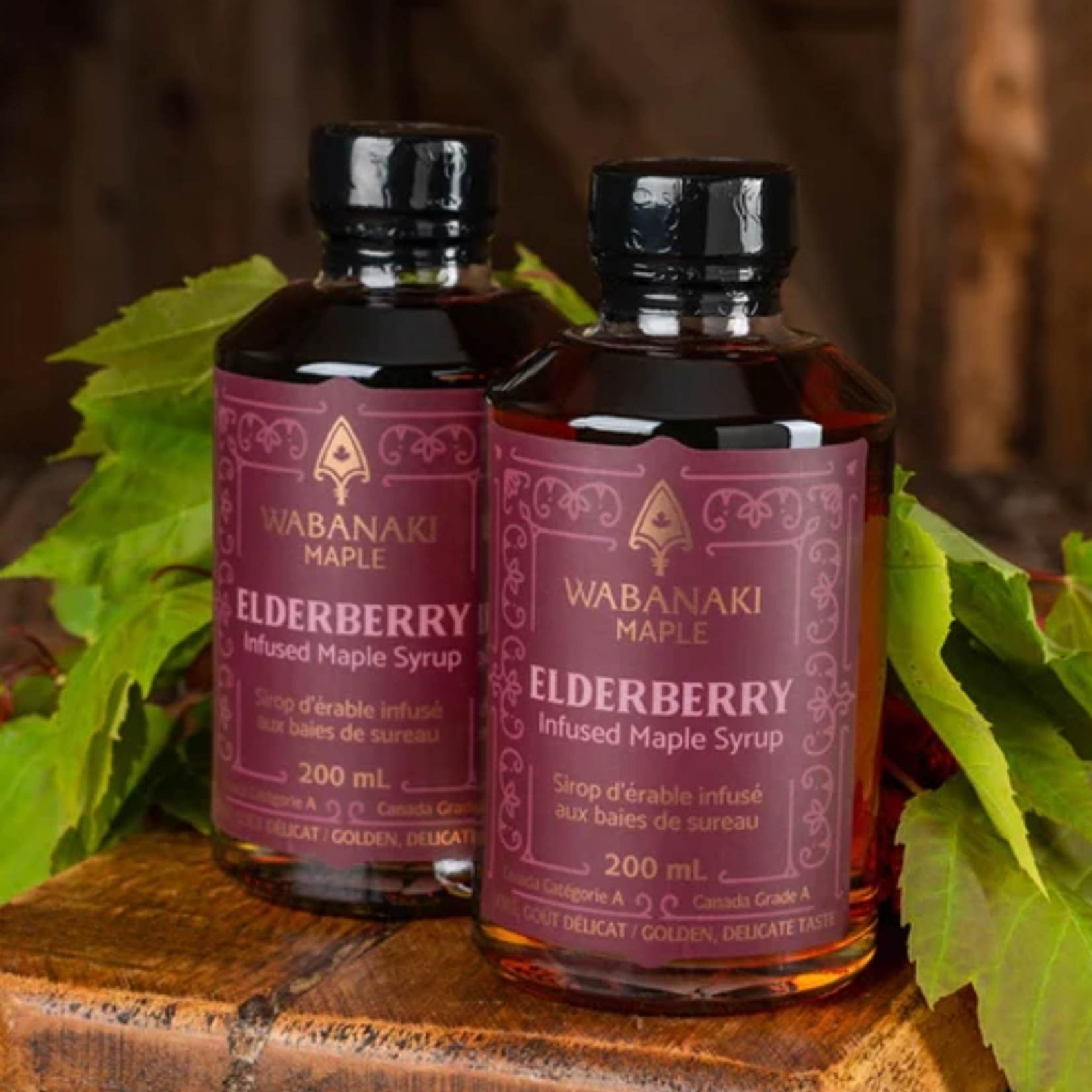 Wabanaki Maple Elderberry Infused Maple Syrup 200ml