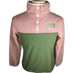 Women's Polar Fleece Top - Green/Pink