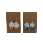 Fern & Cloud Creations Birchbark Feather and Quill Earrings