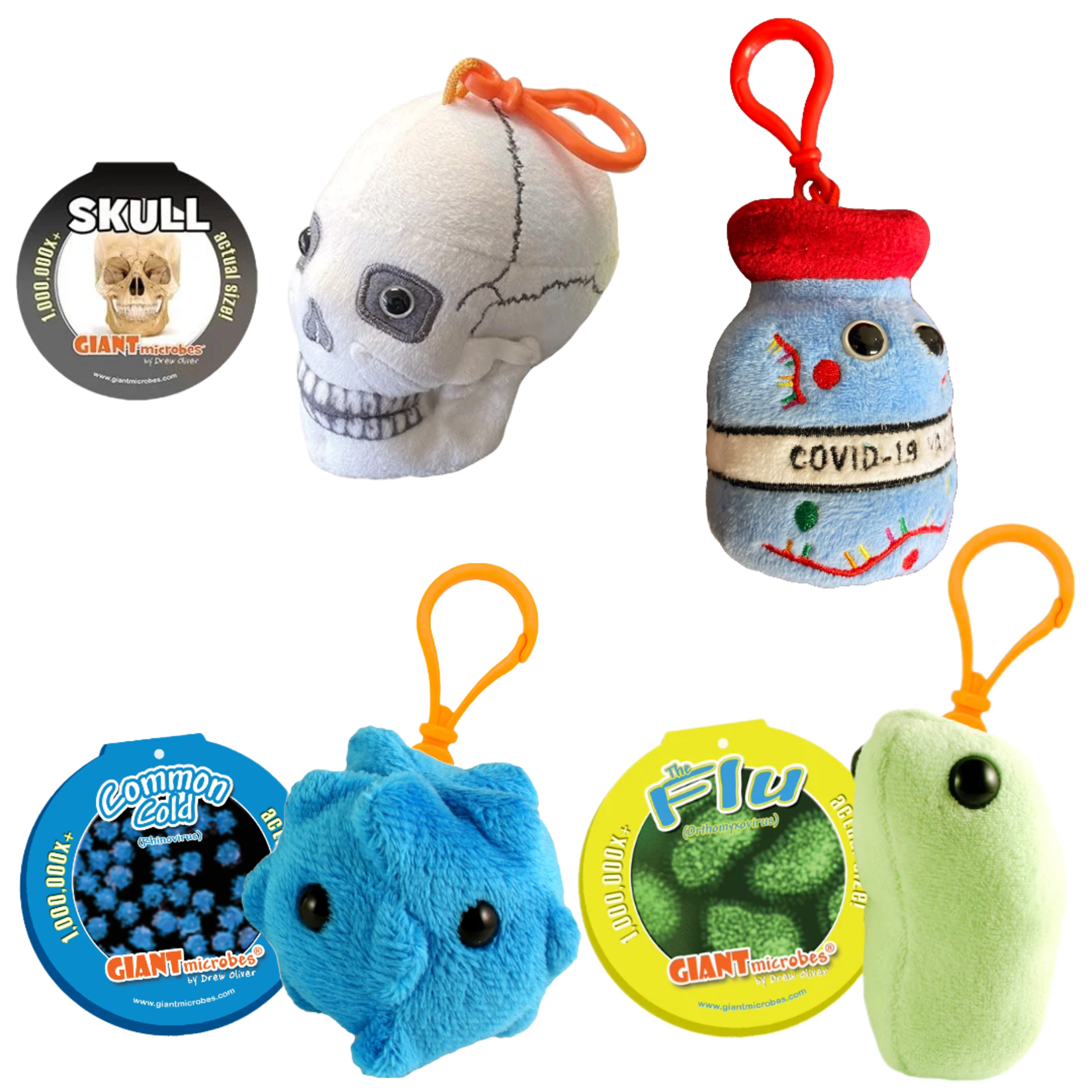 Giant Microbes Keychains