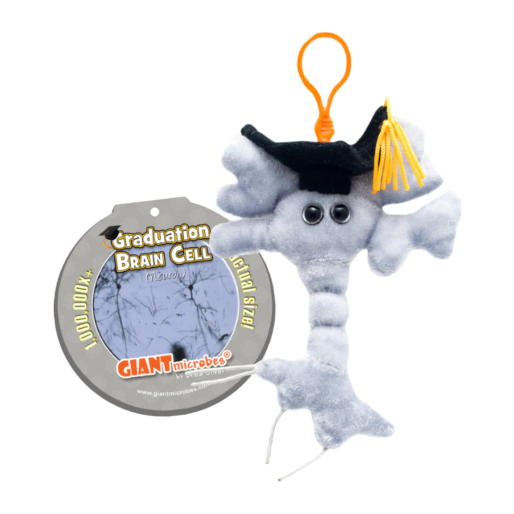 Giant Microbes Keychains Grad Brain Cell