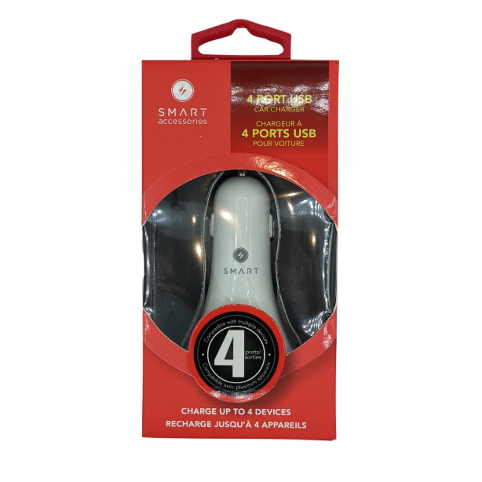 Smart 4 Port USB Car Charger
