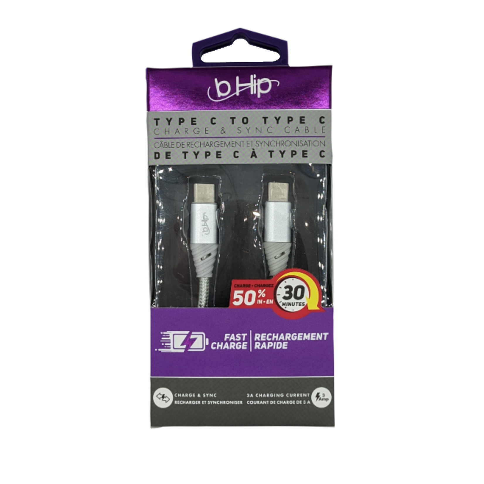 bHip Type-C to Type-C Charge/Sync Cable