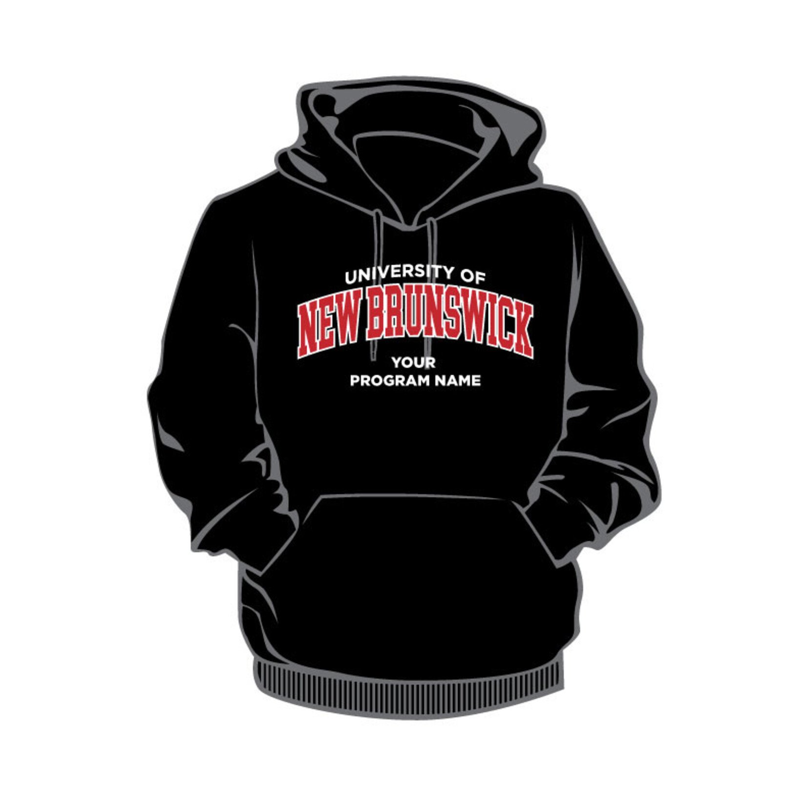 2Xl & 3XL Special Order Program Hoodie: Black