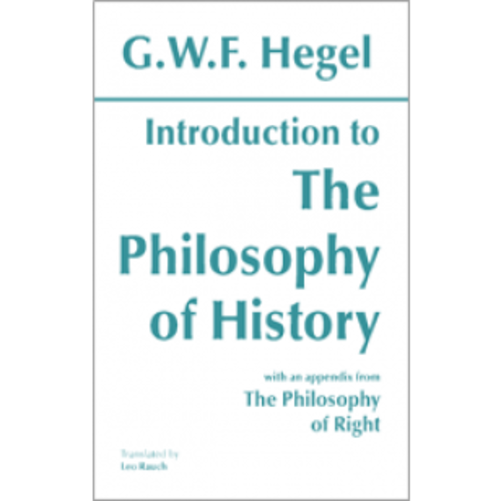 Introduction to the Philosophy of History