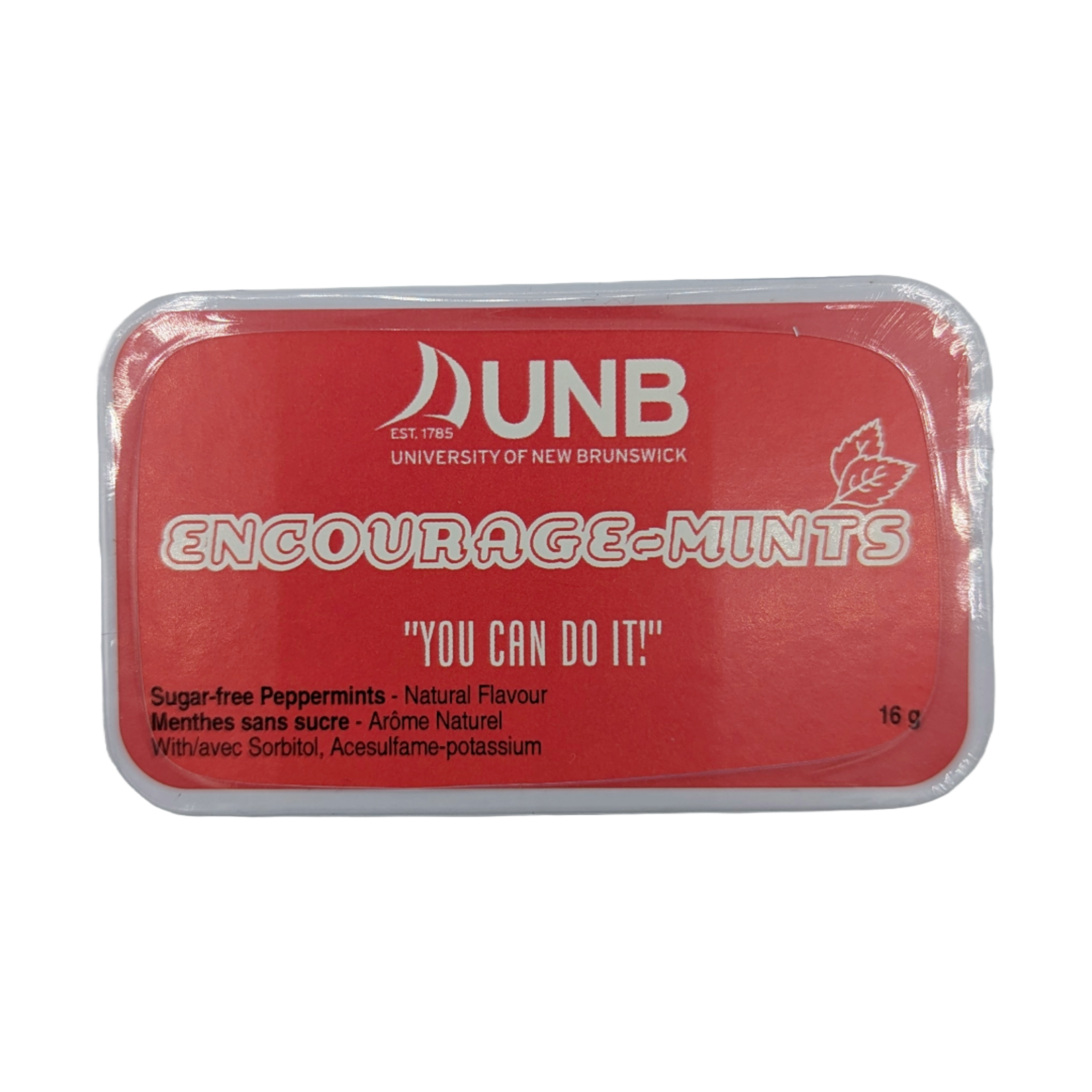 UNB "Encourage-Mints" Tin - 16g.