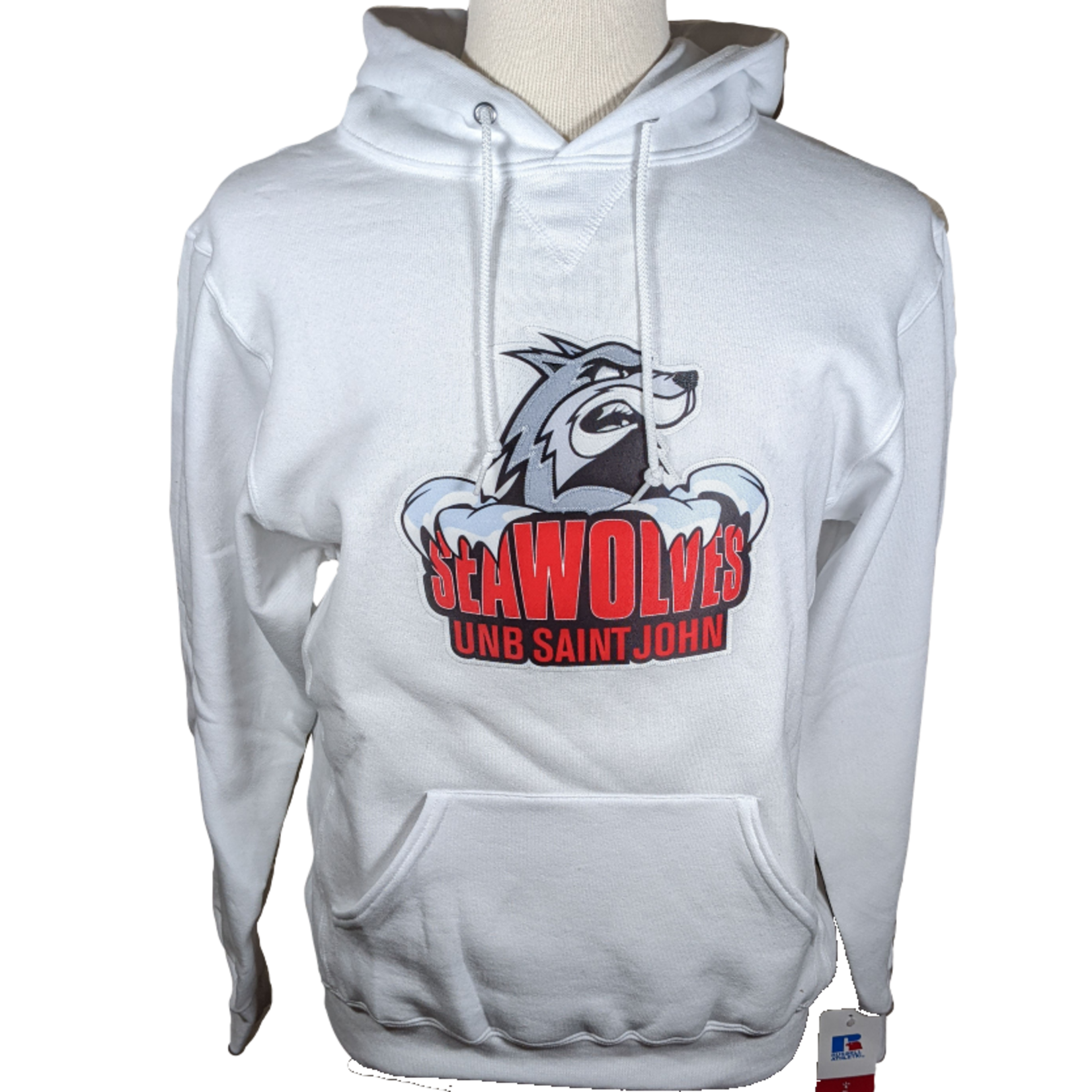 Russell Athletic Seawolves Dri-Power Pullover Fleece Hoodie White Medium