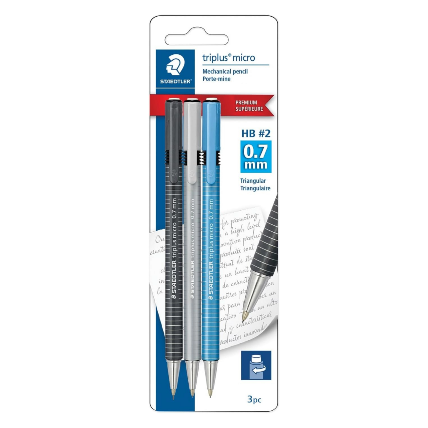 Staedtler Triplus Micro 0.7mm Pencils - 3pk.