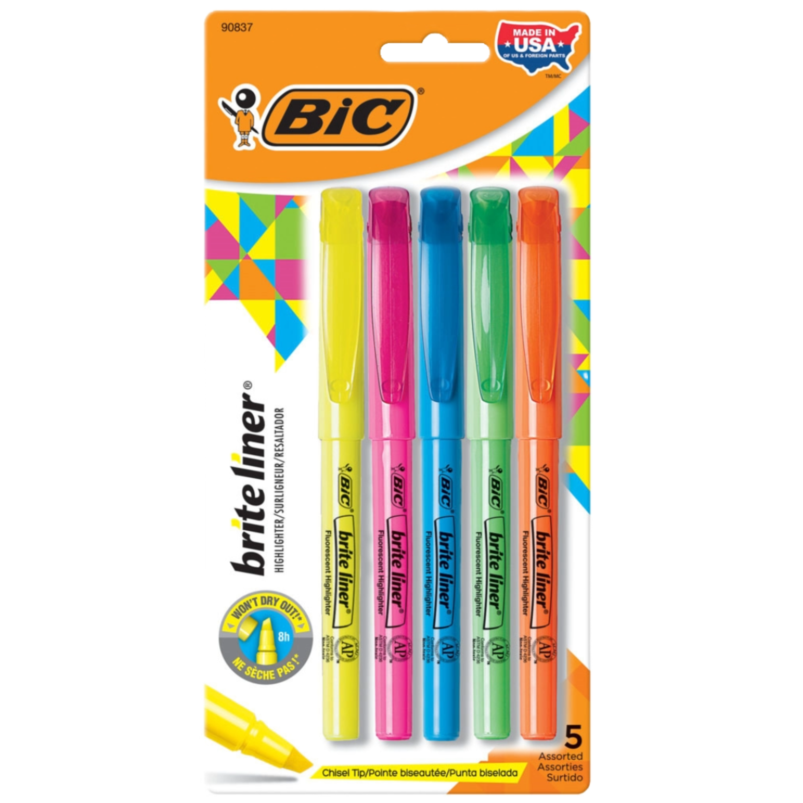 Brite Liner Highlighter 5 Pack