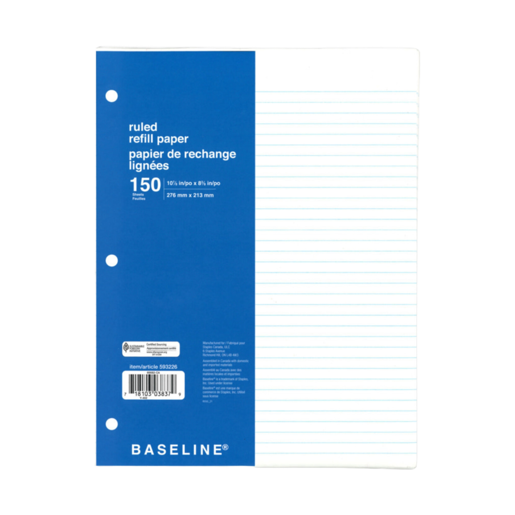 Ruled Refill Paper - 150 pgs.