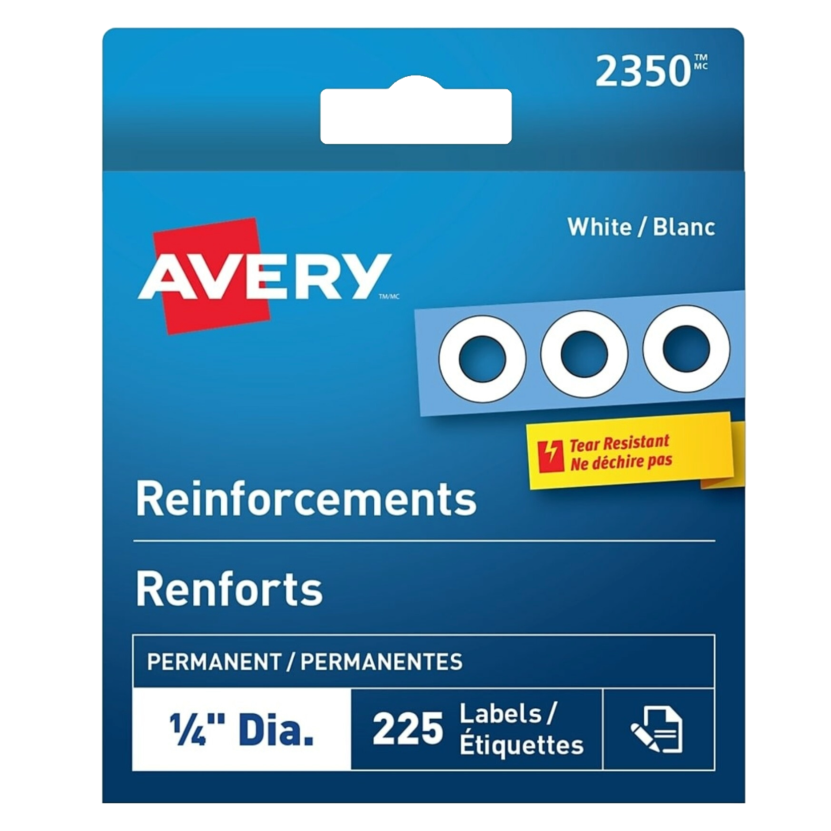 Avery Page Reinforcements 1/4" - 225pk.
