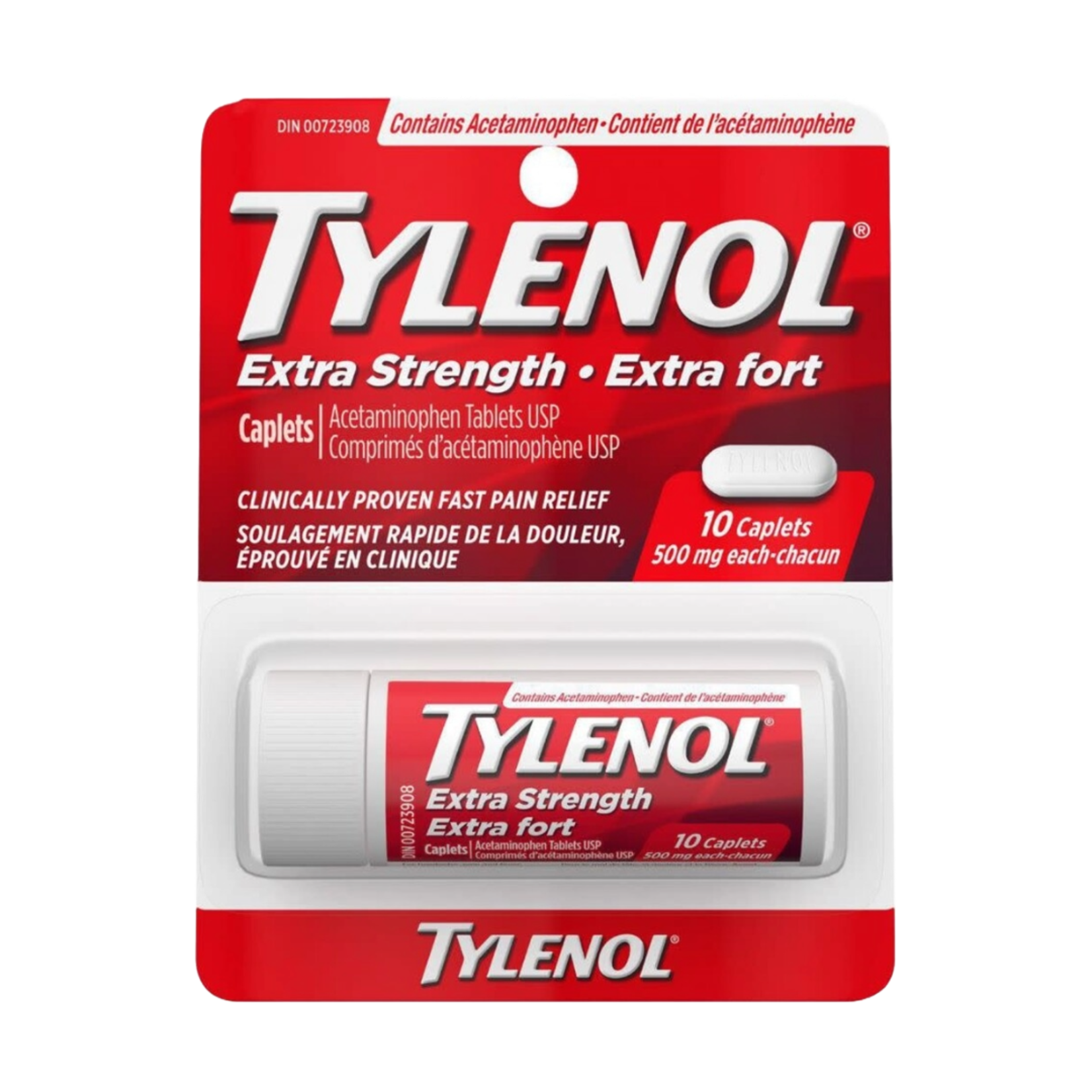 Tylenol Extra Strength Caplets 10 Caps