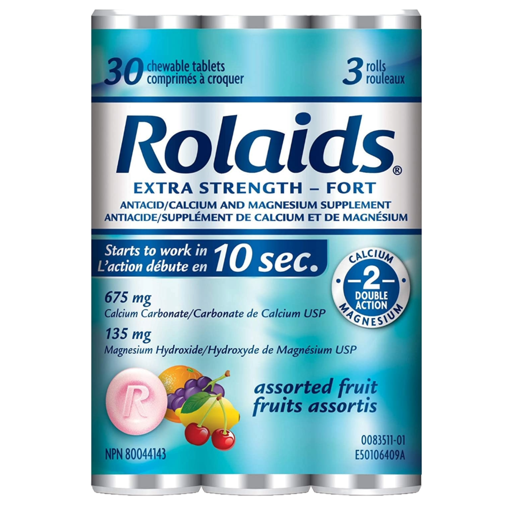 Rolaids Extra Strength Chew Fruit 3x10