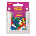 Assorted Push Pins - 100pc.
