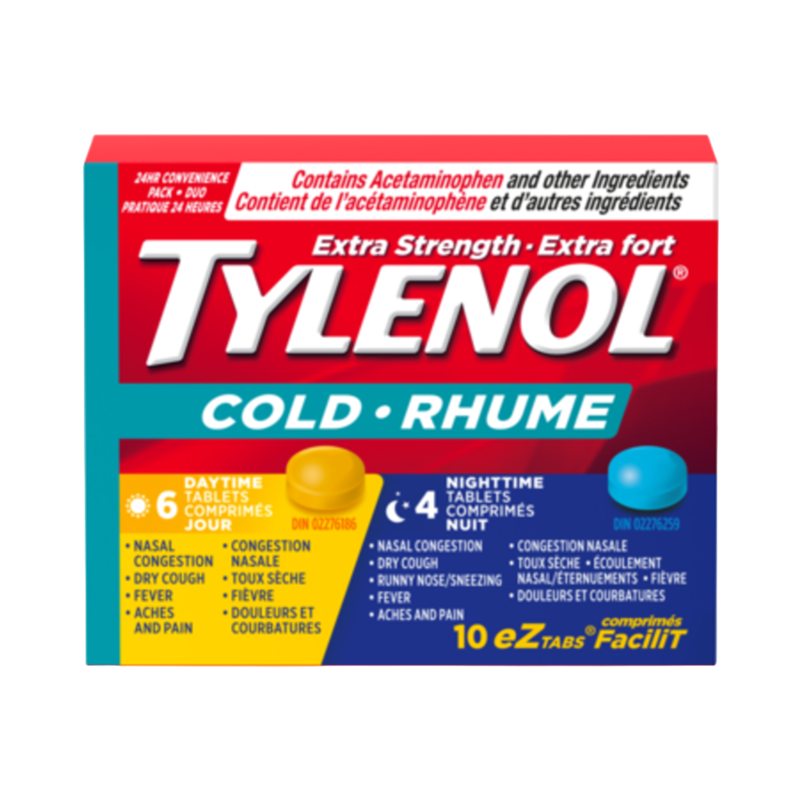 Tylenol Cold Extra Strength Day and Night 10 Tabs
