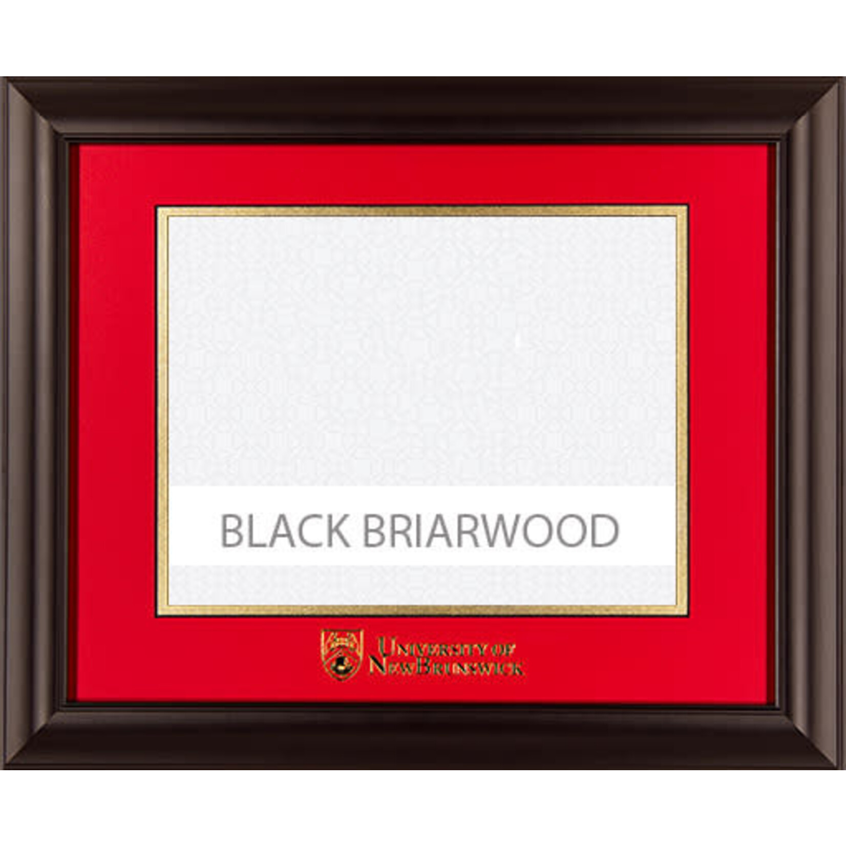 Proudly UNB UNB Black Briarwood Frame