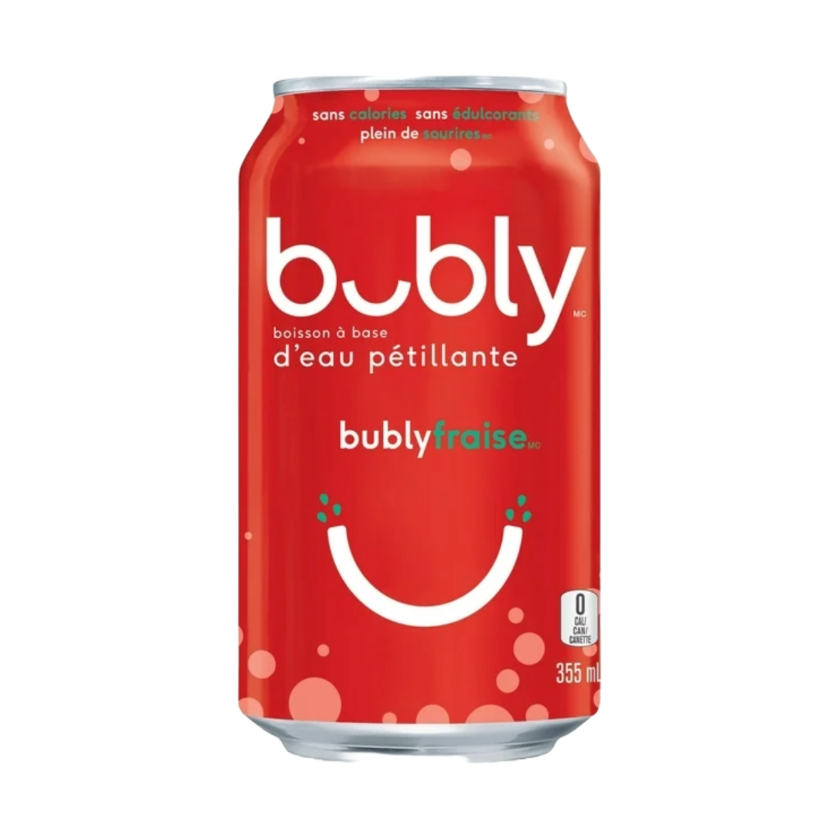 Bubly Strawberry 355ml.