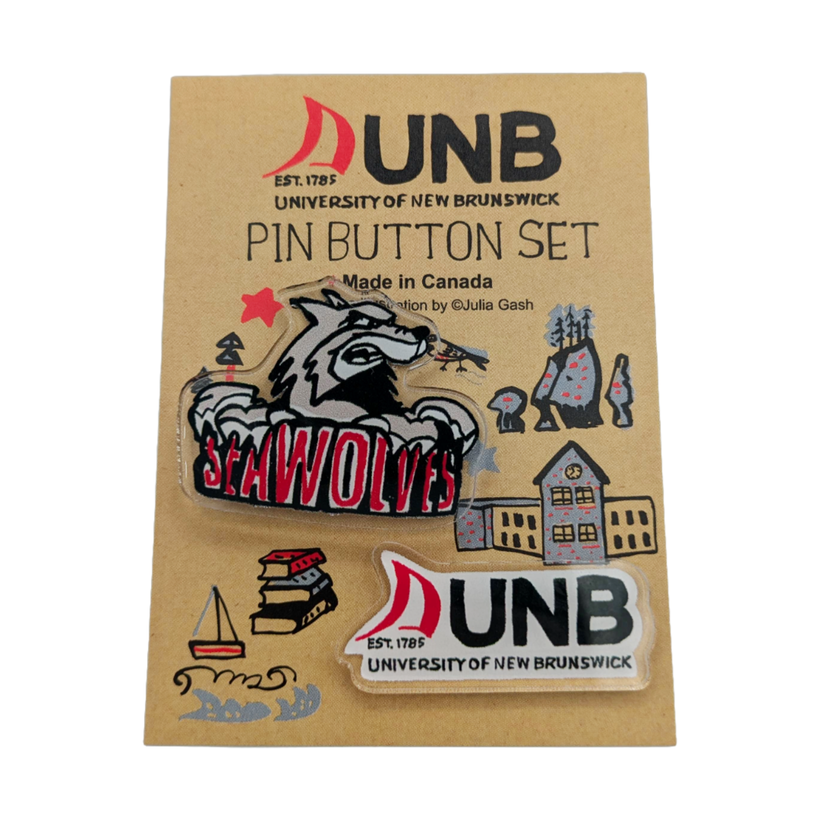 Julia Gash Julia Gash x UNB Pin Set