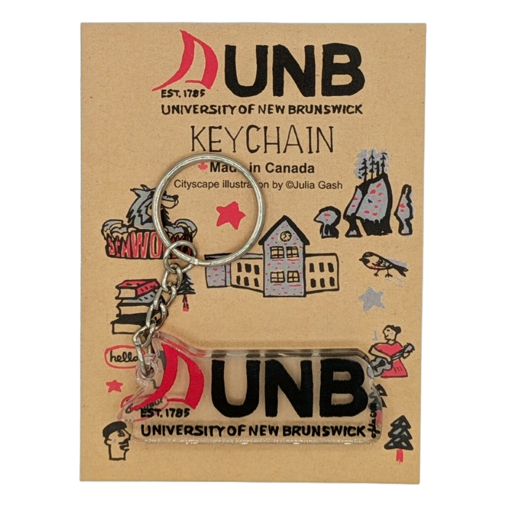Julia Gash Julia Gash x UNB Keychain