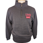 UNB Dad 1/4 Zip Charcoal Small