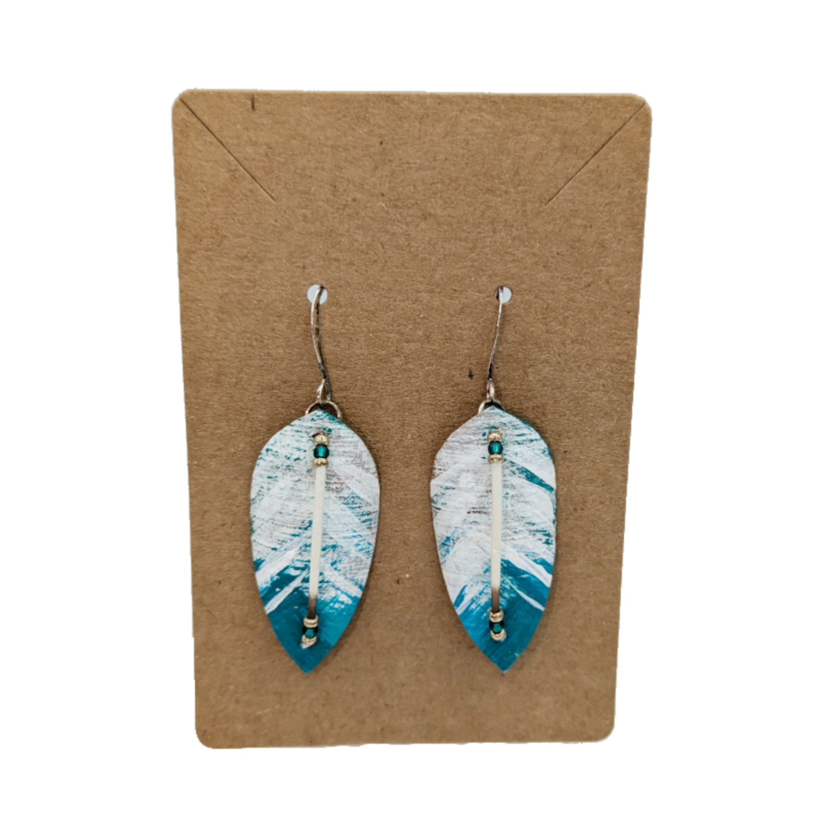 Fern & Cloud Creations Birchbark Feather and Quill Earrings